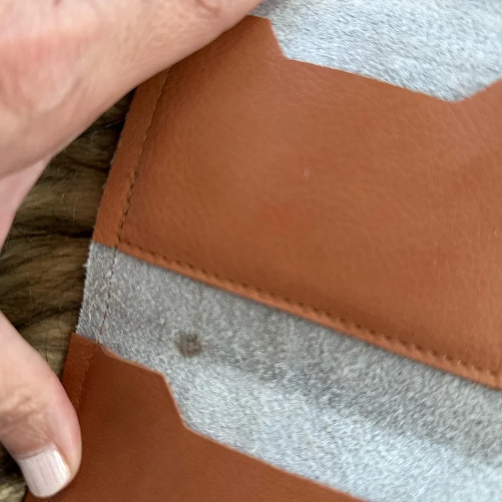 Cow print  Gold and Cream Women's Clutch - Picture 4 of 4